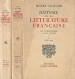 Histoire de la Littérature francaise vol. I-II. Du symbolisme a nos jours de 1885 à 1914. 1915° 1960