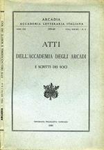 Atti dell'Accademia degli Arcadi e Scritti dei Soci