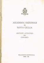 Stagione sinfonica 1982-83. Gestione autonoma dei concerti