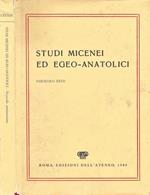 Studi Micenei ed Egeo. Anatolici