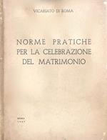 Norme pratiche per la celebrazione del matrimonio