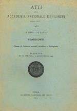 Atti Della Accademia Nazionale Dei Lincei Anno Cccl Serie Ottava. Rendiconti. Classe Di Scienze Morali, Storiche E Filologiche. Estratto Dal Vol. Viii, Fasc. 1-2 Gennaio-Febbraio 1953