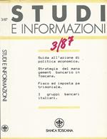 Studi & informazioni 3/'87. Rivista trimestrale sul governo dell'economia