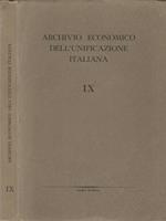 Archivio economico dell'unificazione italiana (vol. LX)