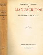 Inventario General De Manuscritos De La Biblioteca Nacional Vol. Iii. 897-1100