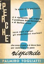 Discorso Pronunciato Alla Camera Dei Deputati Dall'On.Palmiro Togliatti Il 27 Settembre 1961 In Occasione Del Dibattito Sul Bilancio Del Ministero Degli Esteri