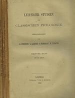 Leipziger Studien Zur Classischen Philologie Vol. I Ii