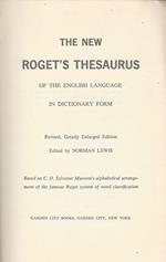 The new Roget's thesaurus. of the english language in dictionary form