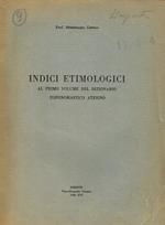 Indici Etimologici Al Primo Volume Del Dizionario Toponomastico Atesino