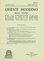 Oriente Moderno Anno Lvii N.9-10 Estratto. Rivista Mensile D'Informazione E Di Studi Per La Diffusione Della Conoscenza Dell'Oriente Sopra Tutto Musulmano