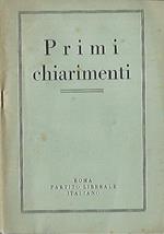 Primi chiarimenti