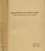 Bollettino Di Studi Latini Anno Ii. Periodico Quadrimestrale D'Informazione Bibliografica