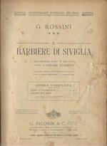 Il barbiere di Siviglia. Melodramma buffo in due atti