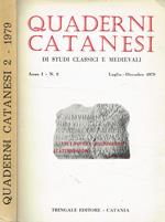 Quaderni Catanesi Di Studi Classici E Medievali Anno I N.2