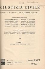 Giustizia civile. Rivista mensile di giurisprudenza