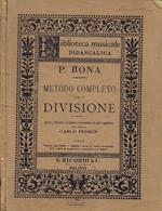 Metodo Completo per la Divisione. Espressamente Composto per Uso degli Allievi del Regio Conservatorio di Musica di Milano