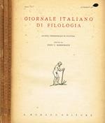 Giornale Italiano Di Filologia Anno I N.1 2 3. Rivista Trimestrale Di Cultura