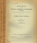 Annali Della Scuola Normale Superiore Di Pisa Serie Ii Vol.Xxxiv. Lettere, Storia E Filosofia