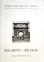 Relazioni e Bilancio dell'Esercizio 1958