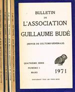 Bulletin De L'Association Guillaume Budè Serie Iv. Revue De Culture Generale