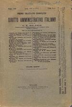 Primo Trattato Completo di Diritto Amministrativo Italiano