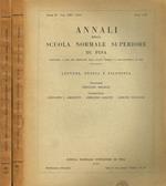 Annali Della Scuola Normale Superiore Di Pisa Serie Ii Vol.Xxv. Lettere, Storia E Filosofia