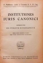 Institutiones Iuris Canonici. Introductio ius publicum ecclesiasticum
