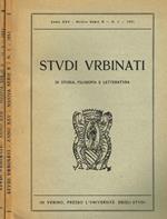 Studi Urbinati Di Storia, Filosofia E Letteratura Anno Xxv Nuova Serie B N.1-2