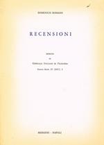 Recensioni. Estratto Da Giornale Italiano Di Filologia Nuova Serie Iv, 3