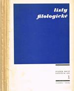 Listy Filologickè Anno 94 N.1 2 3 4