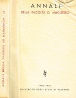 Annali Della Facoltà Di Magistero Vol. Ii