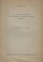Il problema sociale al congresso cattolico di Lucca. Aprile 1887