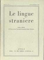 Le lingue straniere Anno 5 n. 1 Gennaio Febbraio 1956. Organo ufficiale dell' Associazione Nazionale Insegnanti Straniere