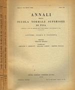 Annali Della Scuola Normale Superiore Di Pisa Serie Ii Vol. Xxvii. Lettere, Storia E Filosofia