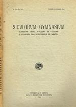 Siculorum Gymnasium N.S. Anno Xvi N.2. Rassegna Della Facoltà Di Lettere E Filosofia Dell'Università Di Catania