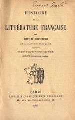 Histoire de la littèrature francaise