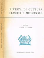 Rivista Di Cultura Classica E Medioevale