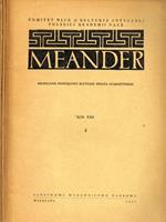 Meander Anno Xii N.4 5 6. Miesiecznik Poswiecony Kulturze Swiata Starozytnego