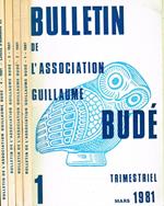 Bulletin De L'Association Guillaume Budè 1981