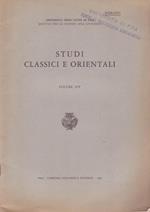 Studi Classici E Orientali
