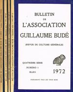 Bulletin De L'Association Guillaume Budè Serie Iv. Revue De Culture Generale