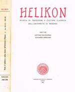 Helikon Anni Xxix Xxx. Rivista Di Tradizione E Cultura Classica Dell'Università Di Messina