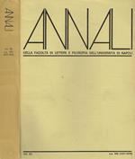 Annali Della Facoltà Di Lettere E Filosofia Dell'Università Di Napoli Vol. Xx N.S. Viii 1977-1978