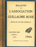 Bulletin De L'Association Guillaume Budè Serie Iv N. 1 2 3. Revue De Culture Generale