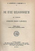 De Iure Religiosorum. ad norman Codicis Iuris Canonici