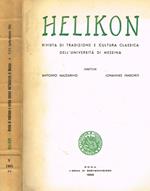Helikon Anno V N.2-4. Rivista Di Tradizione E Cultura Classica Dell'Università Di Messina
