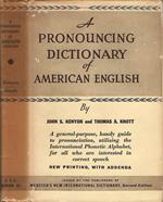 A Pronouncing Dictionary Of American English