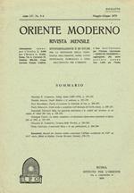 Oriente Moderno Anno Lv N.5-6 Estratto. Rivista Mensile D'Informazione E Di Studi Per La Diffusione Della Conoscenza Dell'Oriente Sopra Tutto Musulmano