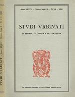 Studi Urbinati Di Storia, Filosofia E Letteratura Anno Xxxiv Nuova Serie B N.1-2