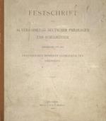 Festschrift Der 44 Versammlung Deutscher Philologen Und Schulmanner. Dargeboten Von Den Offentlichen Hoheren Lehranstalten Dresdens